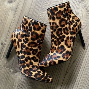 Nine West | Leopard Print Ankle Booties